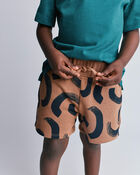 Toddler City Park&trade; Short in Abstract Print - Brown, image 1 of 6 slides