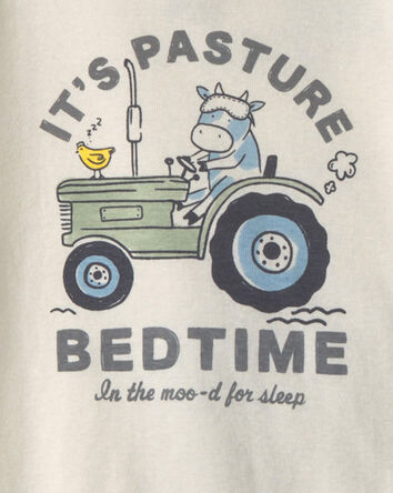 Tout-petit gar&ccedil;on - Pyjama 4 pi&egrave;ces 100 % coton de th&egrave;me ferme - Ivoire/Gris, 