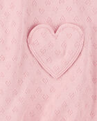 Baby Heart Pockets Cotton Romper, image 2 of 3 slides
