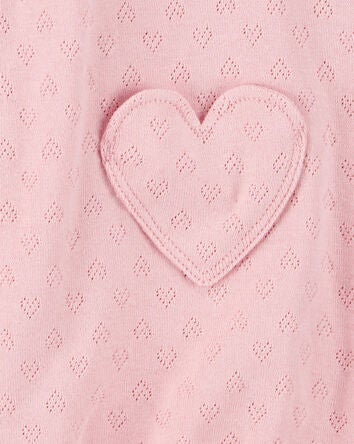 Baby Heart Pockets Cotton Romper, 