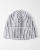 Baby Organic Cotton Sweater Knit Beanie, image 1 of 3 slides
