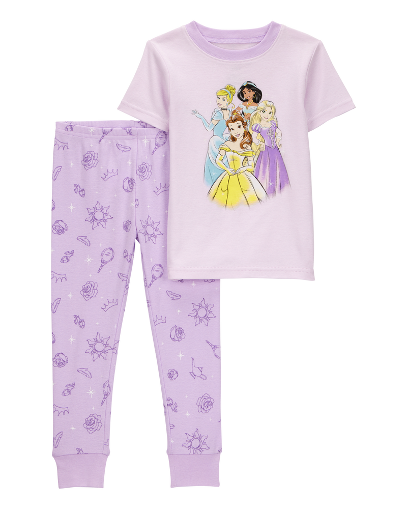 Toddler 2-Piece Disney Princesses 100% Snug Fit Pyjamas, image 1 of 3 slides