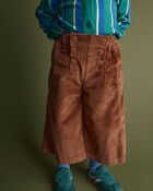 Toddler Girl Urban Corduroy Wide-Leg Pant &ndash; Brown, image 1 of 6 slides