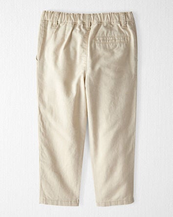 Toddler Linen Pants Made with Organic Cotton, 