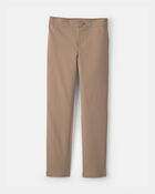 Girls Ponte Skinny Uniform Pants - Khaki, image 1 of 4 slides