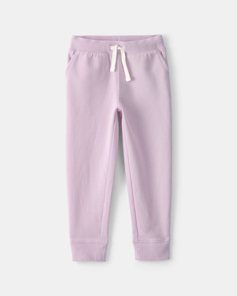 Tout-petit fille - Pantalon de jogging en tricot avec cordon de serrage - Mauve, image 1 sur 3 diapositives