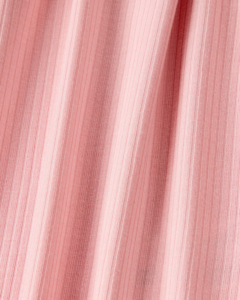 Bébé fille - Robe cache-couche de couleur unie - Rose, image 5 sur 7 diapositives