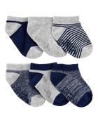 Toddler 6-Pack Ankle Socks, image 1 of 2 slides