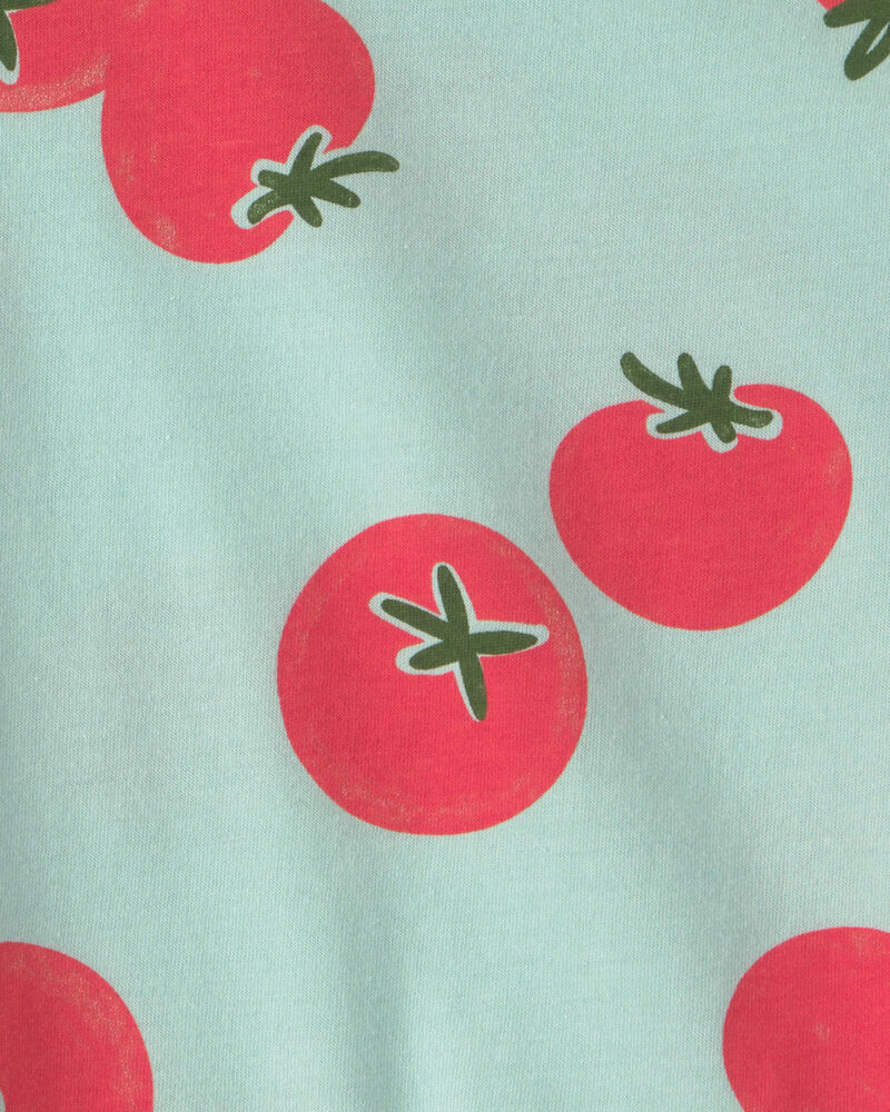 Toddler Tomato Print Graphic Tee - Green, image 2 of 3 slides