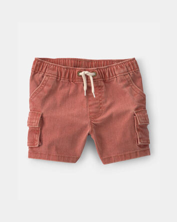 Baby Boy Cargo Pocket Shorts - Brown, 