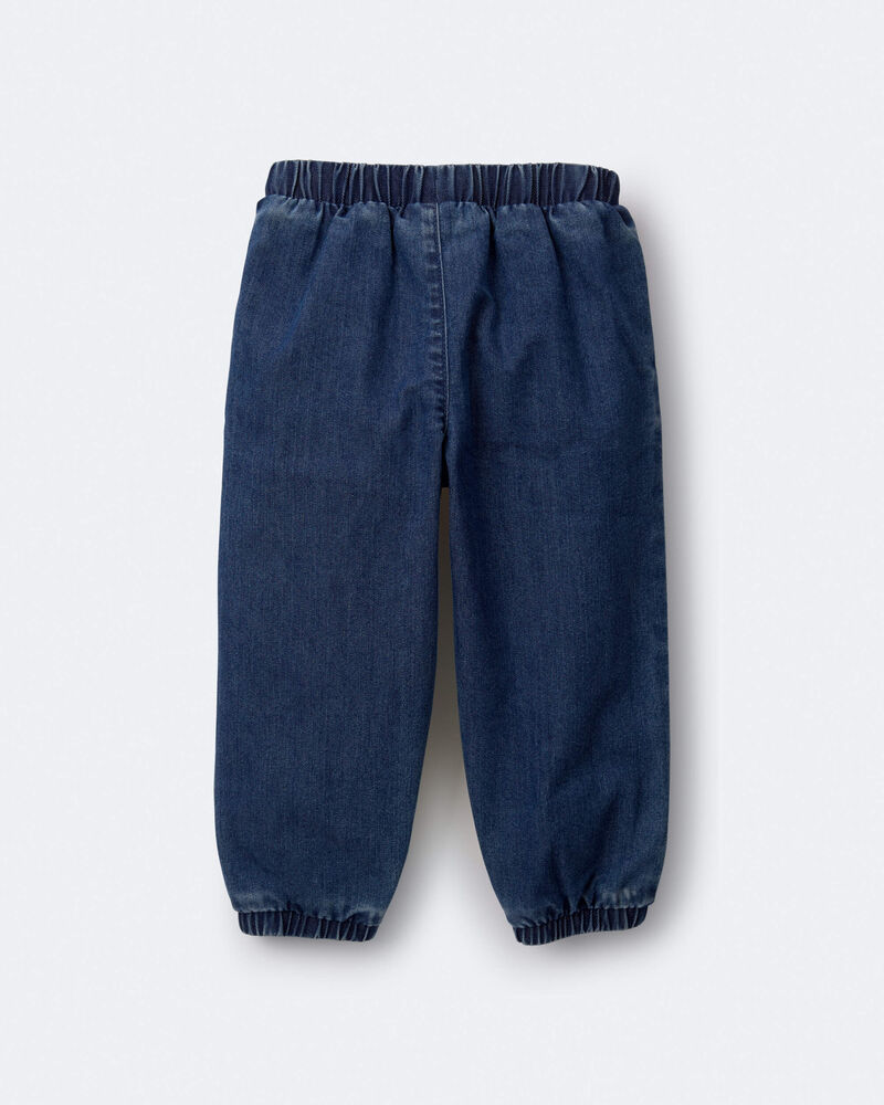 Toddler 'Splish, Splash' Jogger Pant in Denim - Blue, image 6 of 7 slides