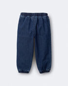 Toddler 'Splish, Splash' Jogger Pant in Denim - Blue, image 6 of 7 slides