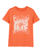 Kid 'Game Mode' Short-Sleeve Graphic Tee - Orange, image 1 of 2 slides