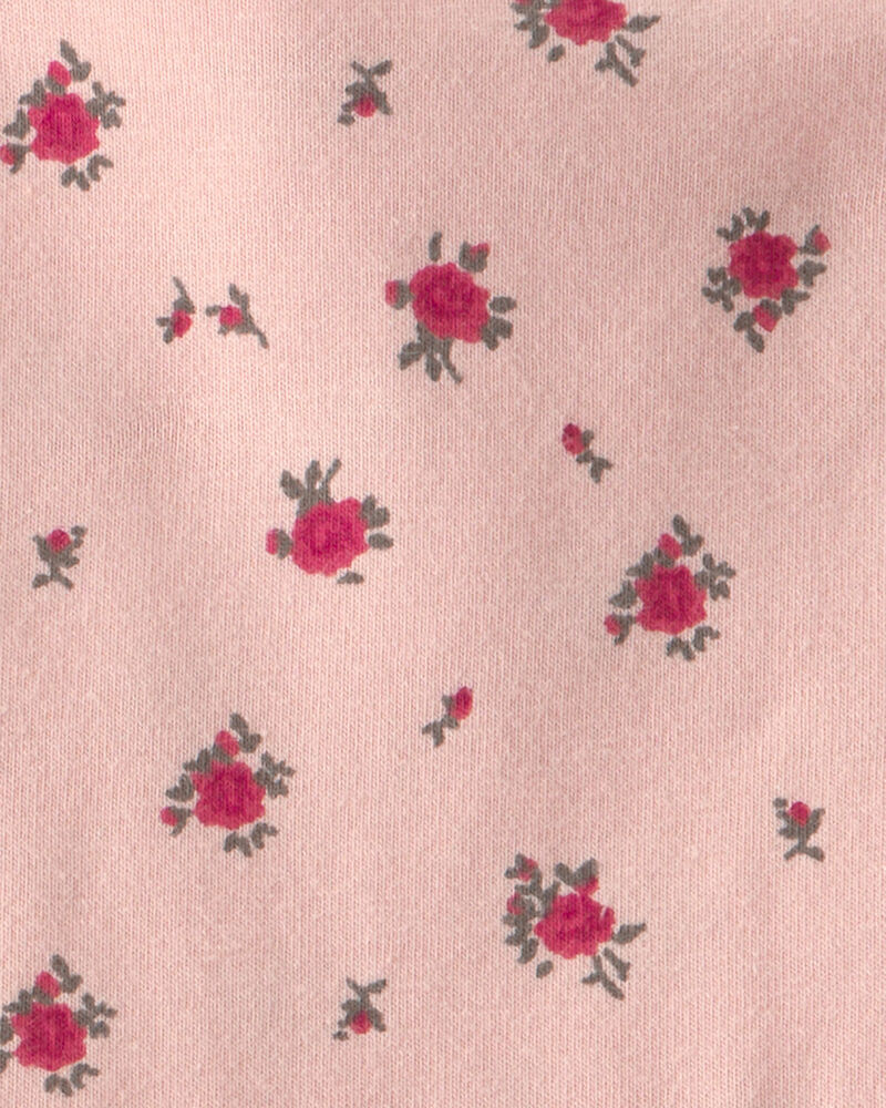 Baby Girl Organic Cotton Floral Tiered Dress, image 4 of 6 slides