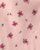 Baby Girl Organic Cotton Floral Tiered Dress, image 4 of 6 slides