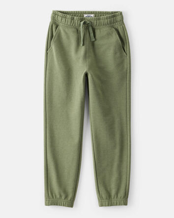 Boys Cotton Joggers - Green, 
