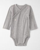 Baby Girl Organic Cotton Rib Bodysuit, image 1 of 4 slides