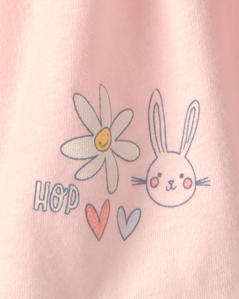 Toddler Girl 2-Piece Easter 'So Very Hoppy' French Terry Top & Skort Set - Pink, image 4 of 6 slides