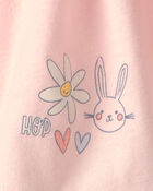 Toddler Girl 2-Piece Easter 'So Very Hoppy' French Terry Top & Skort Set - Pink, image 4 of 6 slides