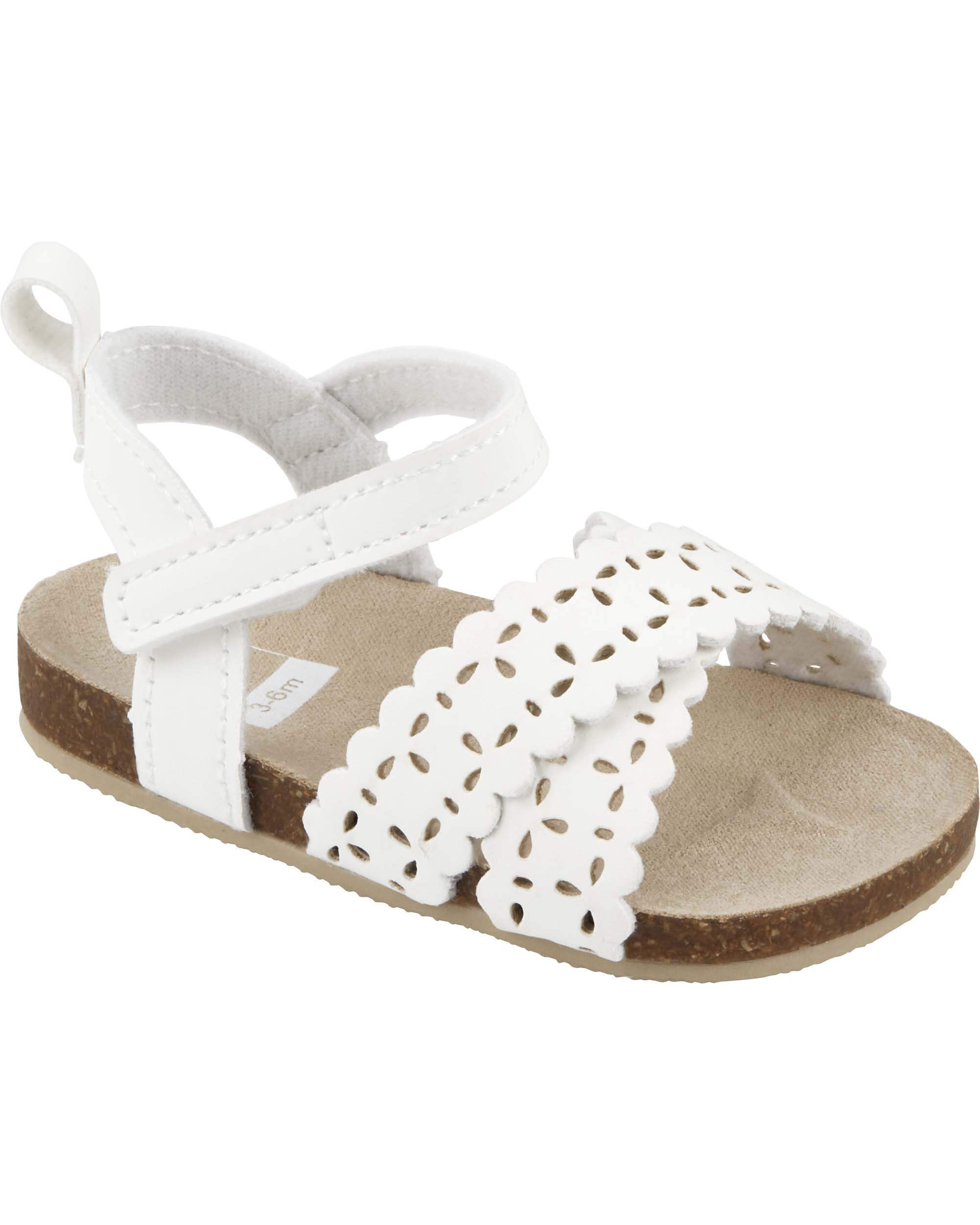 White Faux Cork Sandals Carter s Oshkosh Canada