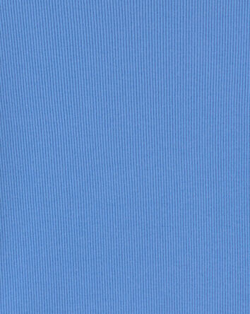 Filles - Haut manches longues en tissu c&ocirc;tel&eacute; - Bleu, 