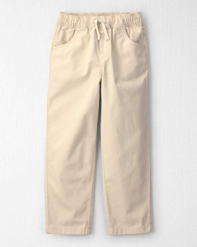 Kids Organic Cotton Baggy Twill Pants, image 1 of 5 slides