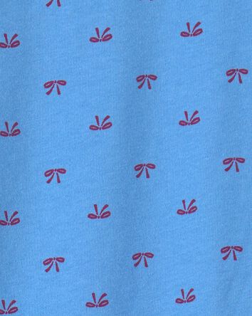 Toddler Girl Bow Long-Sleeve Top - Blue, 