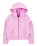 Enfant Blouson doublé de molleton à fermeture à glissière - Rose, image 1 sur 4 diapositives