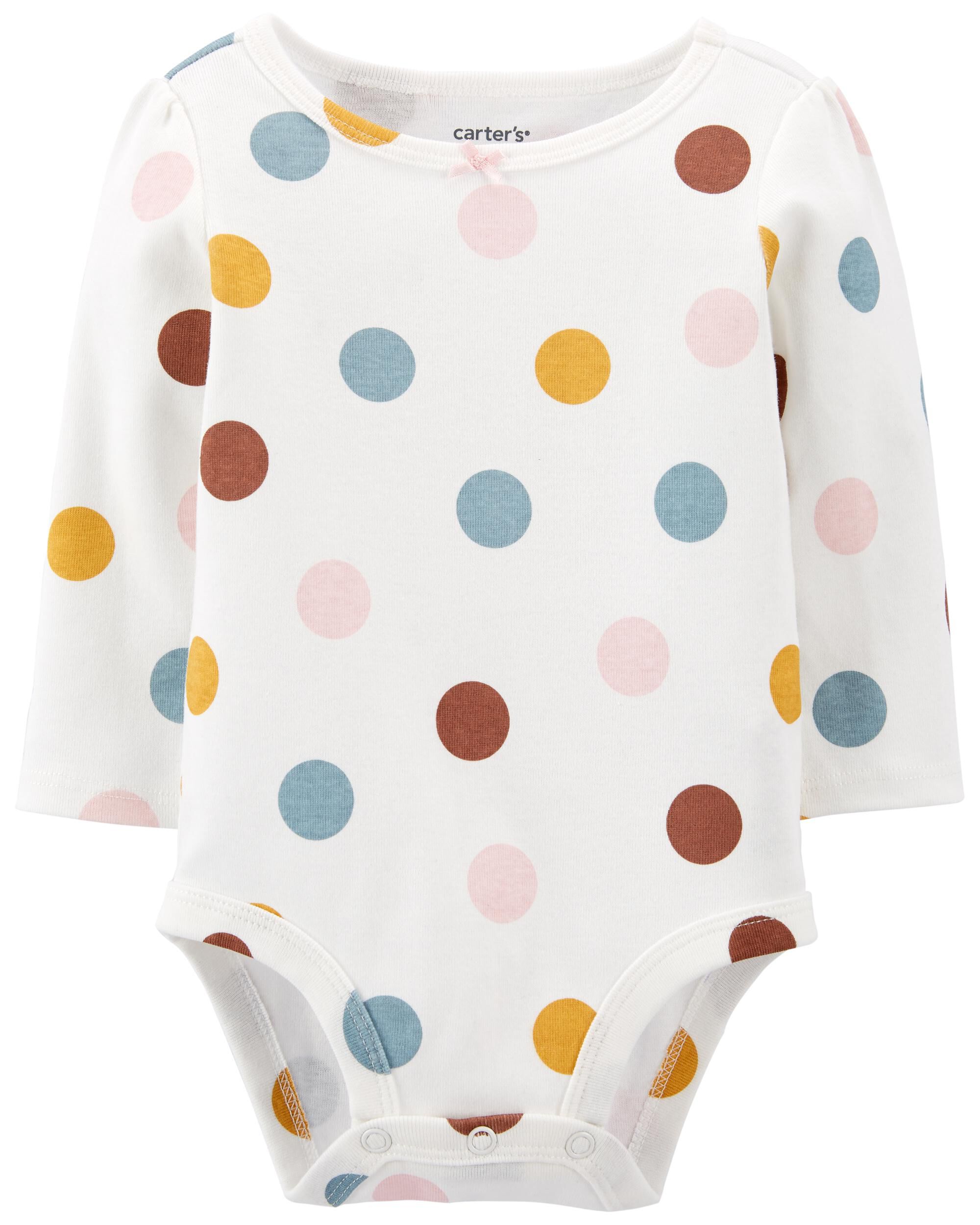 Polka Dot Long Sleeve Bodysuit