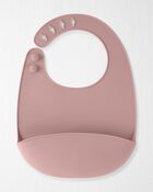 B&eacute;b&eacute; - Emballage de 2 bavoirs en silicone, image 3 sur 4 diapositives