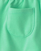 Toddler Girl 2-Piece Fish Ruffle Top & Short Set - Green/White, image 4 of 5 slides