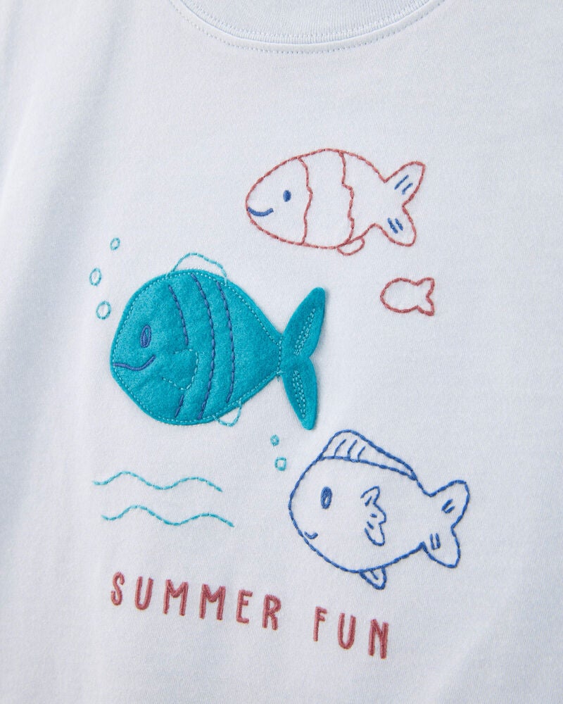 Baby 2-Piece Fish Short-Sleeve Tee & Pull-On Short Set, image 2 of 4 slides