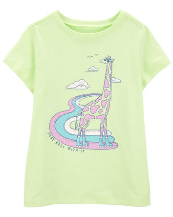 T-shirt à imprimé de girafe, 