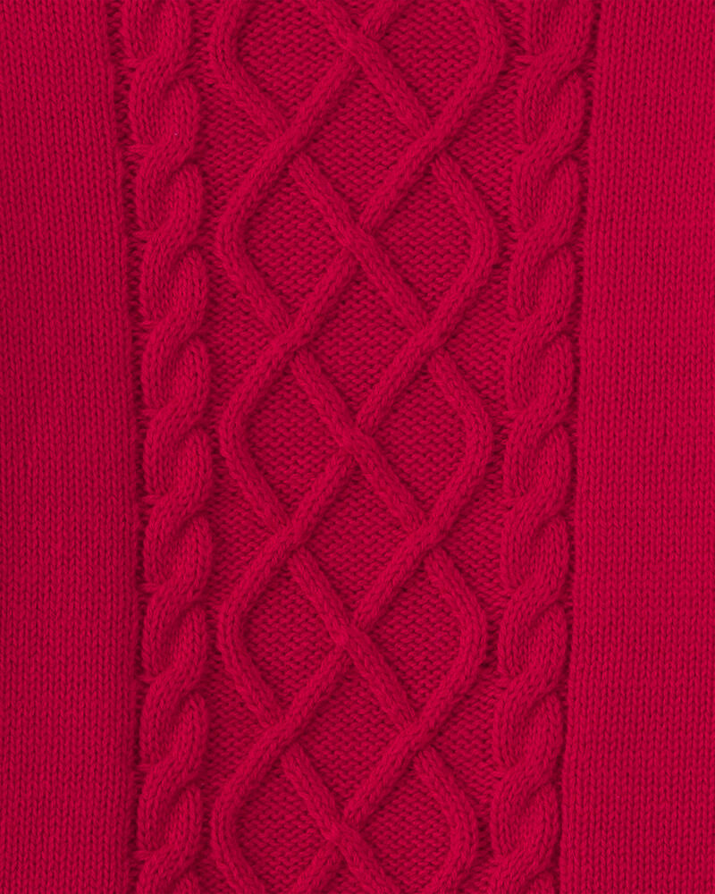 Baby Girl 3-Piece  Long-Sleeve Sweater Skirt Set - Red, image 3 of 5 slides