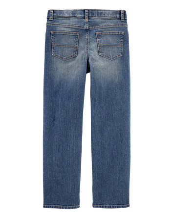 Kid Classic Jeans In Tumbled Medium Faded Wash, 