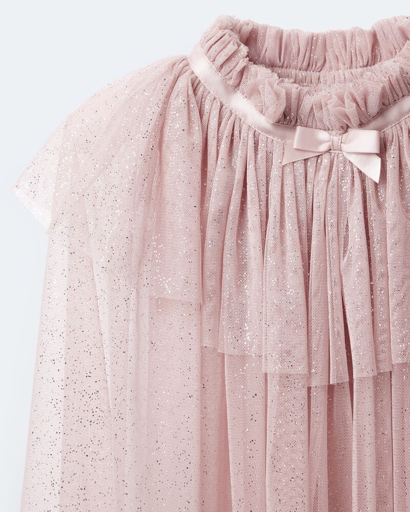 Toddler Girl Confetti Dress Up Cape - Light Pink, image 7 of 7 slides