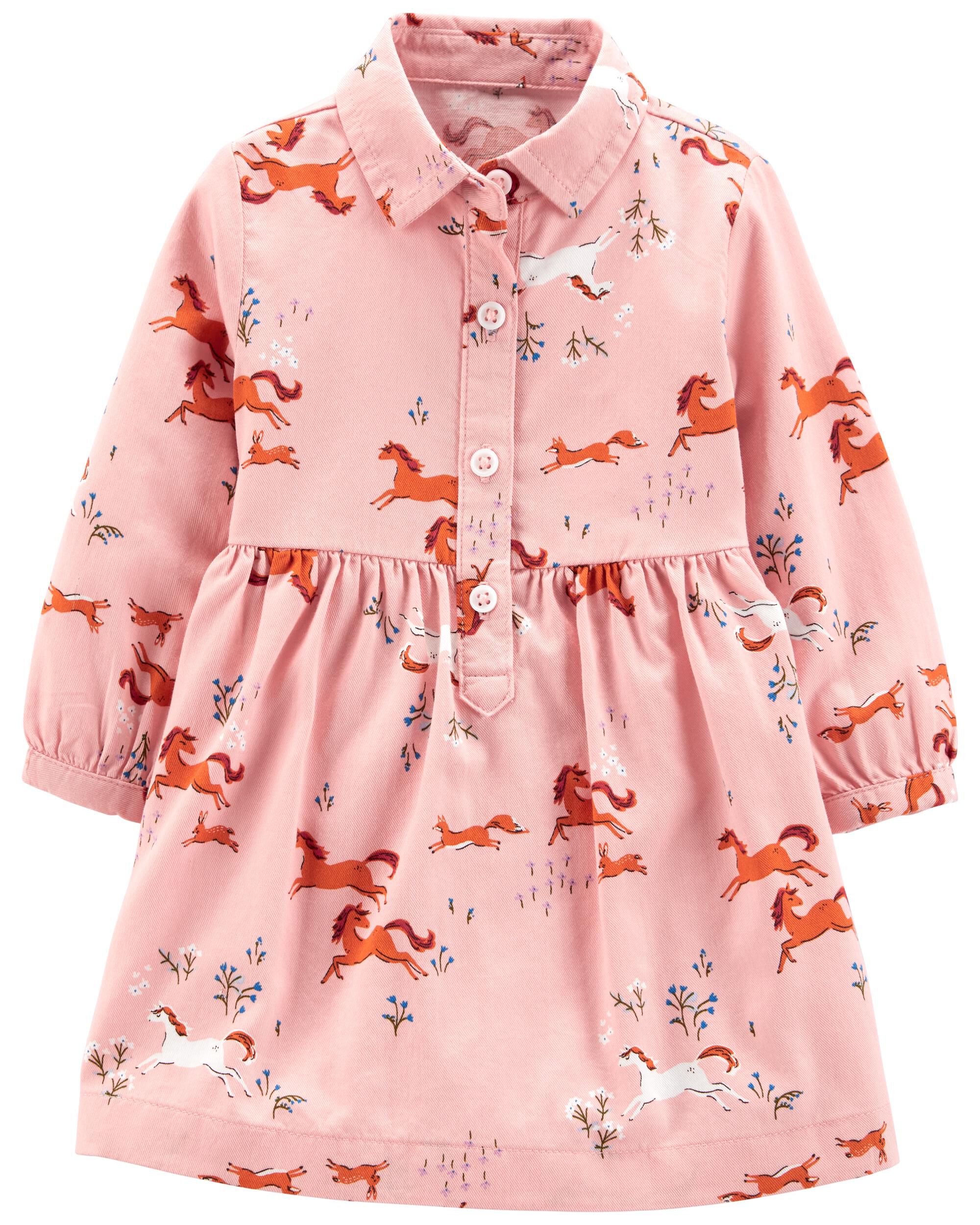 Carters pink dress top