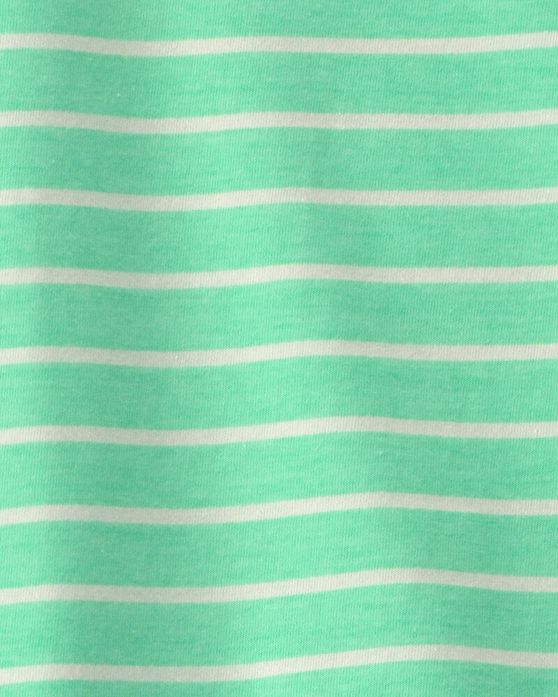 Toddler Striped Tee - Green, image 2 of 3 slides