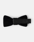 Baby Girl 3-Piece Plaid Bow Hair Tie & Clips, image 2 of 2 slides