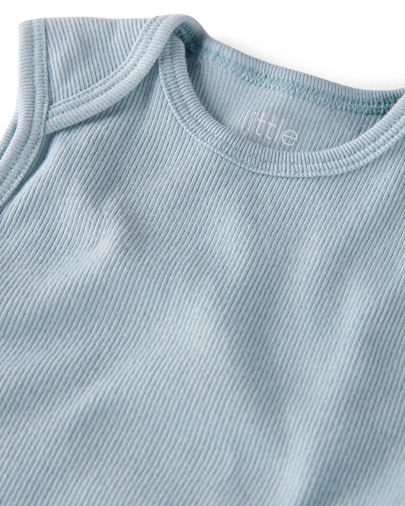 Baby 3-Pack Organic Cotton Rib Bodysuits, image 2 of 5 slides