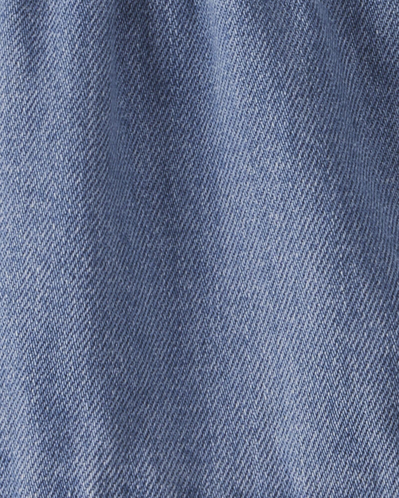 Baby Girl Organic Cotton Denim Dress, image 5 of 6 slides
