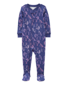 Toddler 1-Piece Unicorn 100% Snug Fit Cotton Footie Pyjamas, image 1 of 4 slides