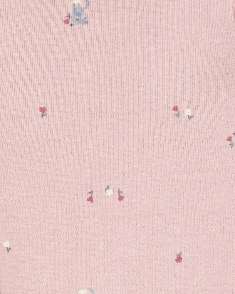 Bébé fille - Ensemble 3 pièces rose poudré cache-couche et pantalon , image 2 sur 5 diapositives