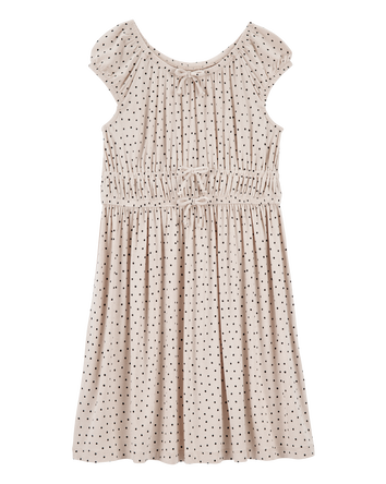 Kid Polka Dot Viscose Dress, 