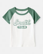 Girls Snack Team Short-Sleeve Graphic Tee - Cream, image 1 of 3 slides