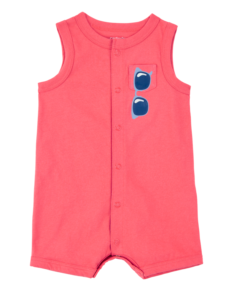 Baby Sunglasses Snap-Up Romper, image 1 of 3 slides