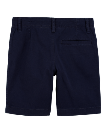 Kid Stretch Chino Uniform Shorts - Navy, 
