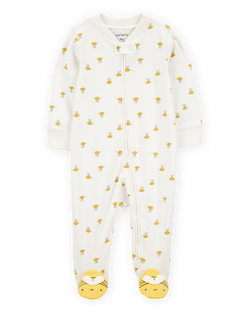 Baby Bee 2-Way Zip Cotton Sleeper, 