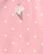 Toddler Girl 2-Pack Ice Cream Truck 100% Cotton Snug Fit 1-Piece pyjama - Pink/Ivory, image 2 of 4 slides