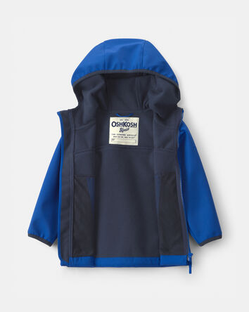 Toddler Boy Water-Activated Rain Jacket- Blue , 